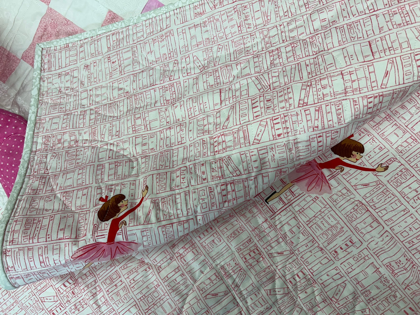 Sweet Dreams Baby Quilt – Pink & White