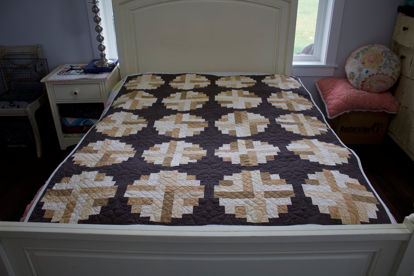 Curved Log Cabin Quilt